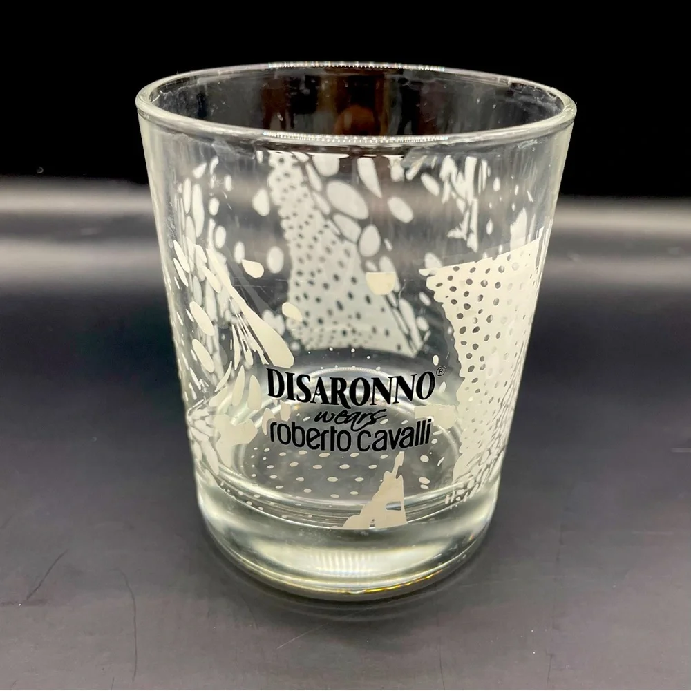 Disaronno Wears Roberto Cavalli Rocks Glass (x3) plus 1 Wears Missoni Glass